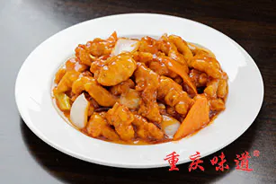 SWEET AND SOUR CHICKEN IN TOMATO SAUCE